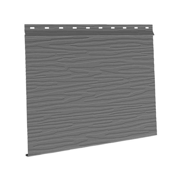 Сайдинг металлический AquAsystem Скандинавская доска широкая фактурная GreenCoat Pural BT Маренго матовый (RR 23)